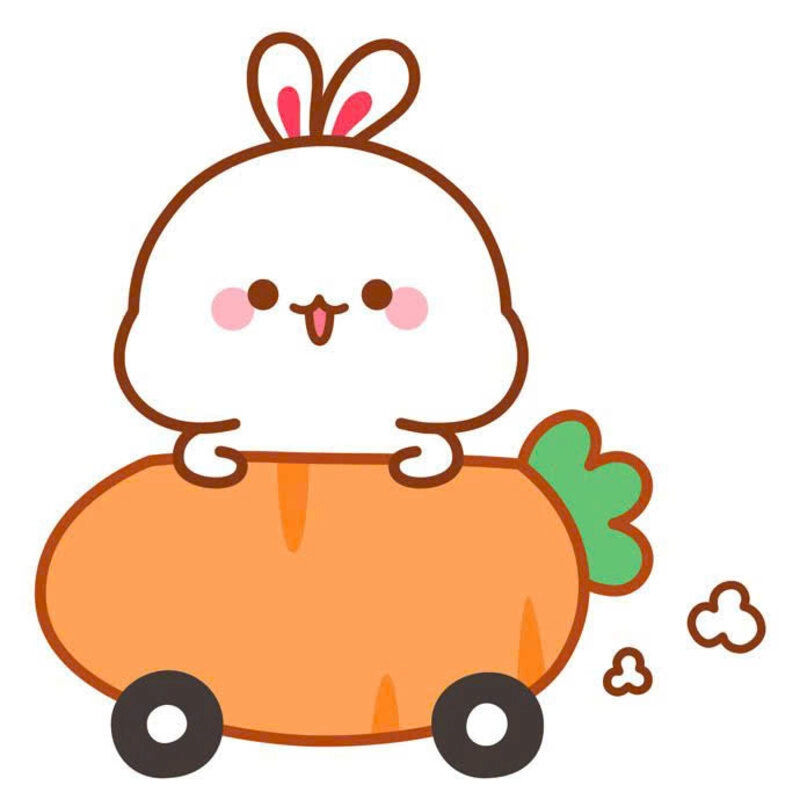 Hình ảnh thỏ cute học ngồi lái xe