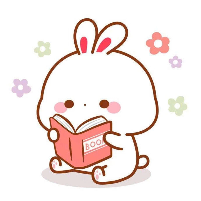 Hình ảnh thỏ cute học bài