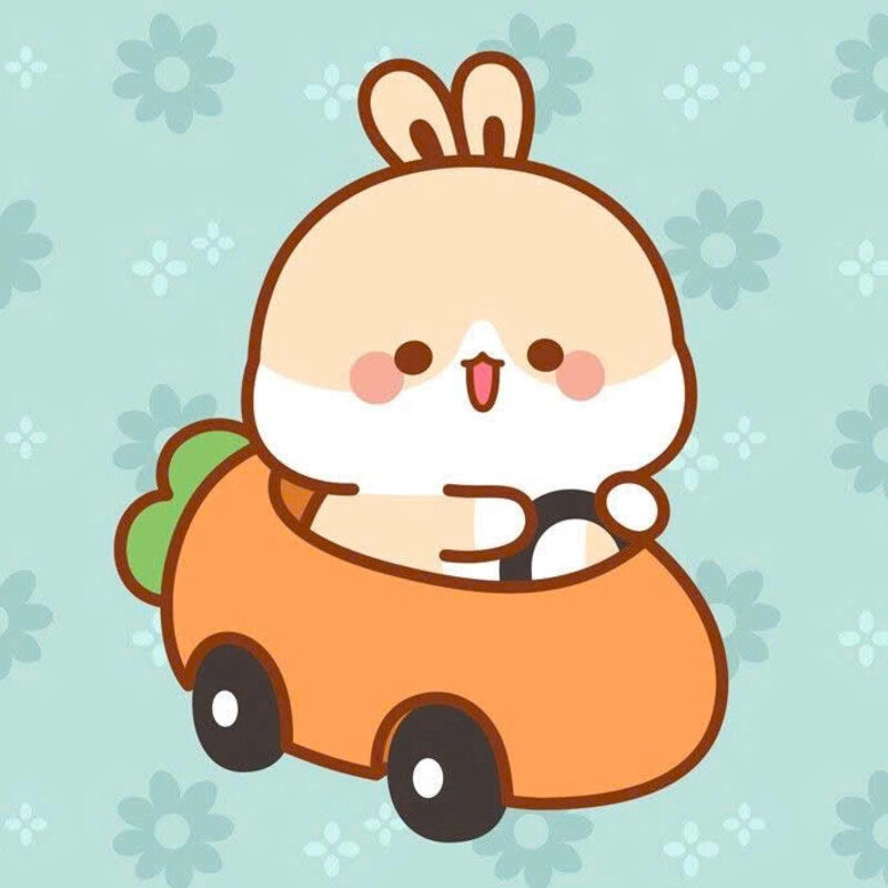 Hình ảnh thỏ cute học ngồi lái xe
