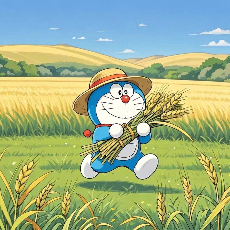 Hình ảnh Doraemon nông dân