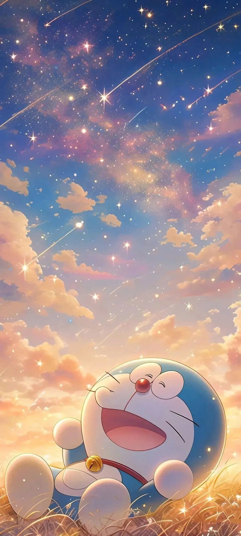 Hình ảnh Doraemon cute ngắm trời